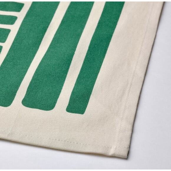 IKEA NÄBBFISK NABBFISK Tablecloth, Off-White/Green, 57"x94" (905.710.81) NEW - Picture 2 of 3